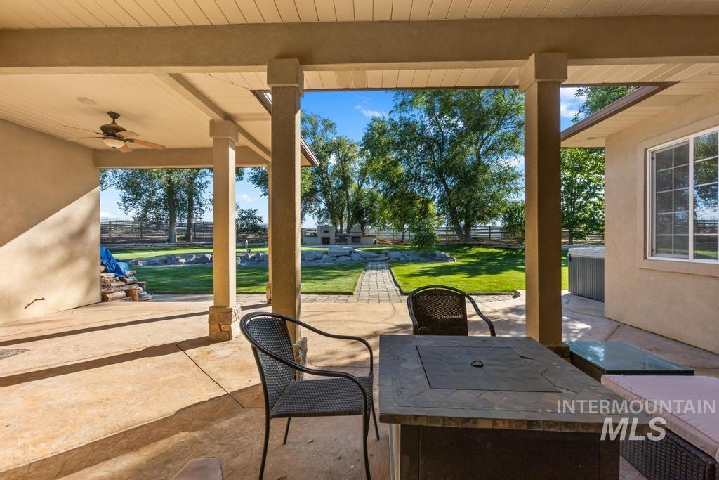 28279 Pearl Road Parma, ID 83660 - Photo 37 of 46 View of patio / terrace featuring ceiling fan