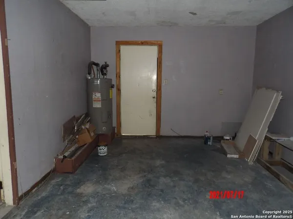 a view of backyard with green space