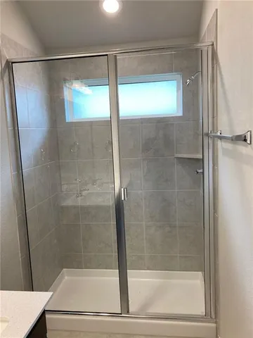 a view of a walk in closet