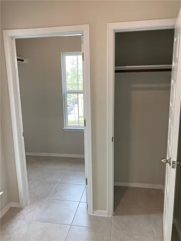 a close view of closet