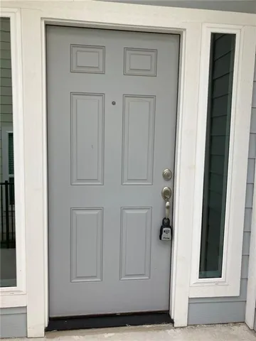 a view of front door