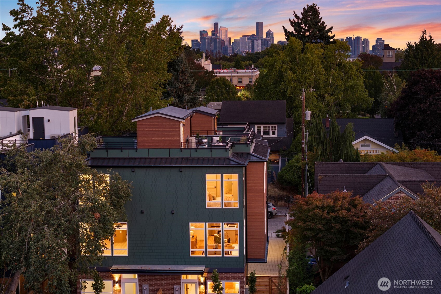 1704 North 47th Street Seattle, WA 98103 - Photo 35 of 38 an aerial view of a house