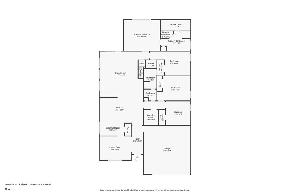 16419 Great Ridge Court Houston, TX 77083 - Photo 2 of 16 a picture of a bench in counter