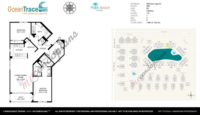 $2,800 | 800 Uno Lago Drive, Unit 305, Juno Beach, FL 33408