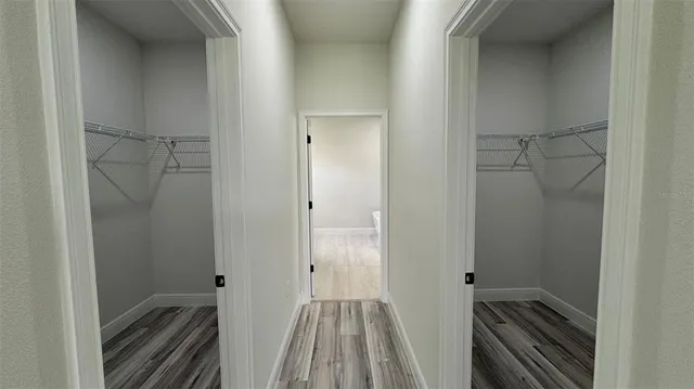 a view of a walk in closet