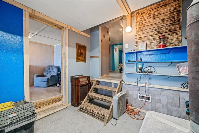 a view of storage and utility room