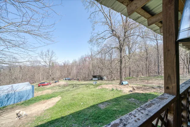 a view of outdoor space with garden
