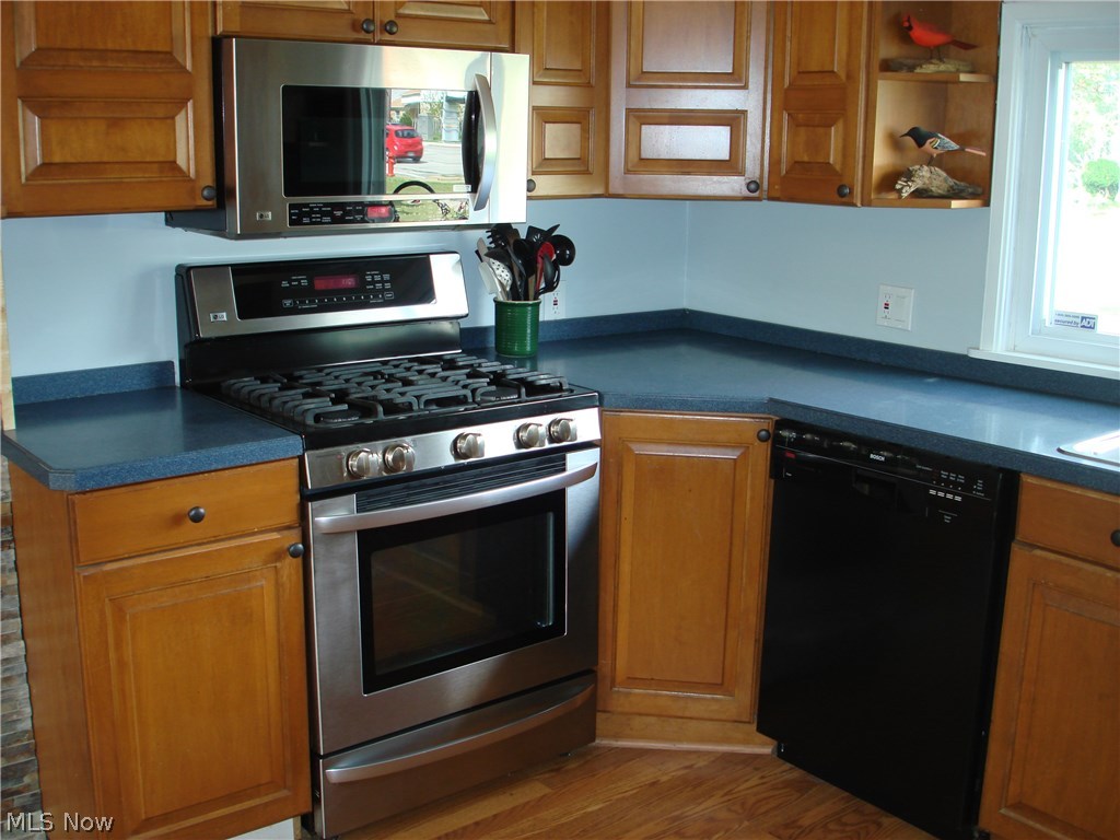 919 Richmond Road Cleveland, OH 44124 - Photo 18 of 35 Newer stainless steel gas stove with built in microwave and dishwasher, nice and efficient!