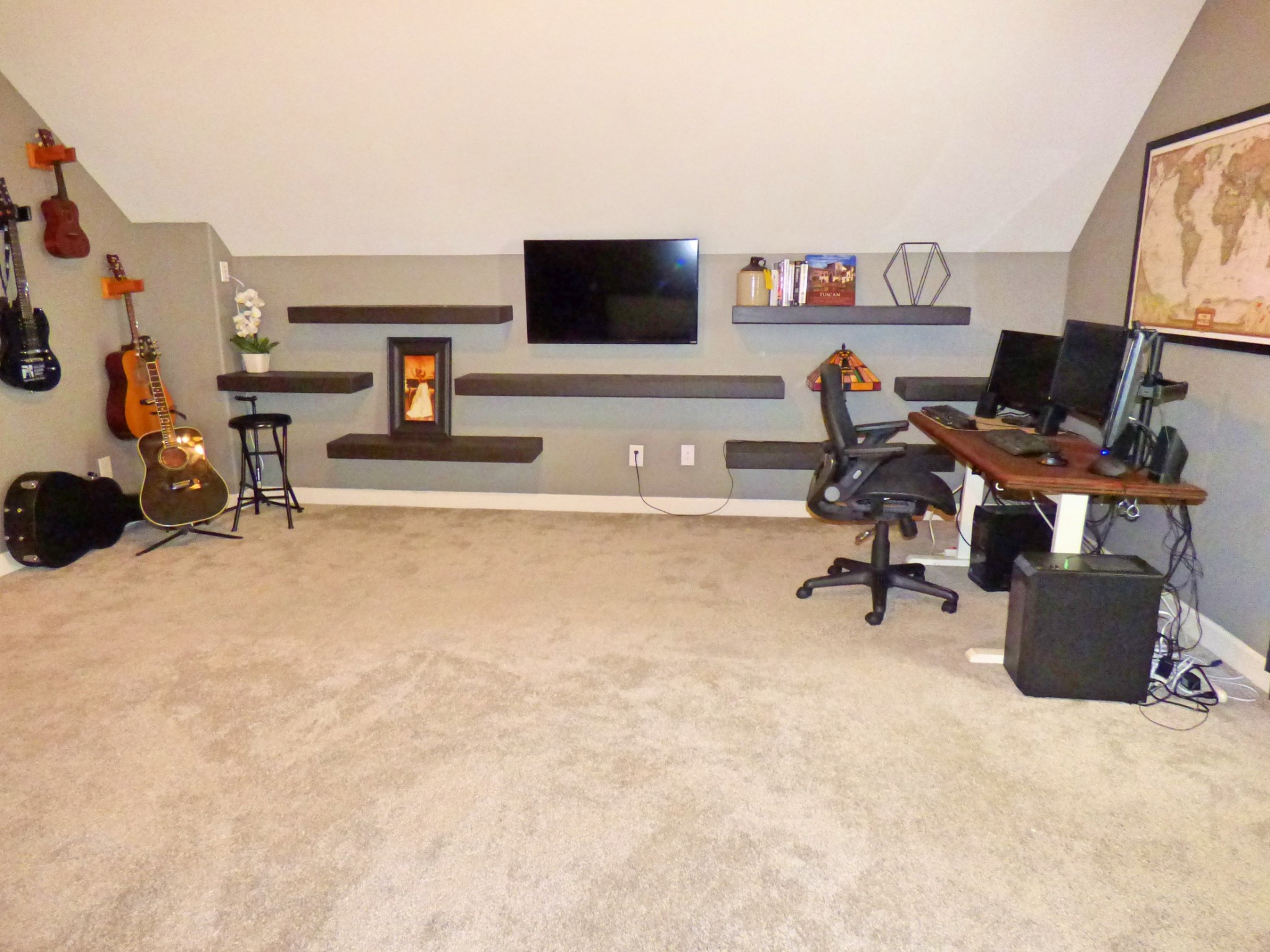 1076 Golf View Way Spring Hill, TN 37174 - Photo 15 of 19 a view of a workspace with a window and sitting area