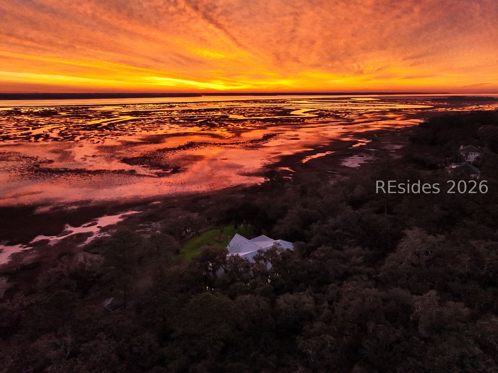 347 Broadview Drive Ridgeland, SC 29936 - Photo 2 of 100 Unedited Sunrise View over the Broad River