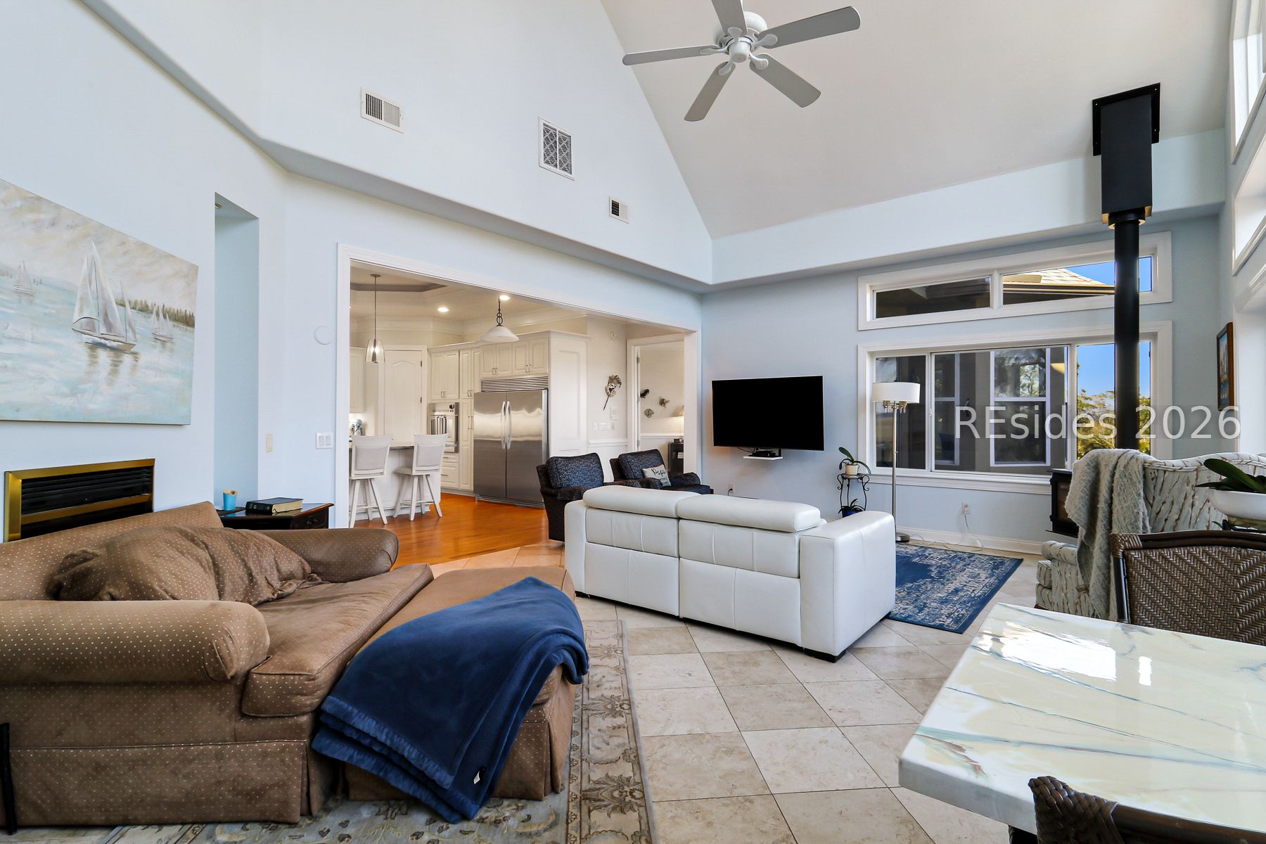 347 Broadview Drive Ridgeland, SC 29936 - Photo 32 of 100 Family Room with Sweeping Views of River/Marshes