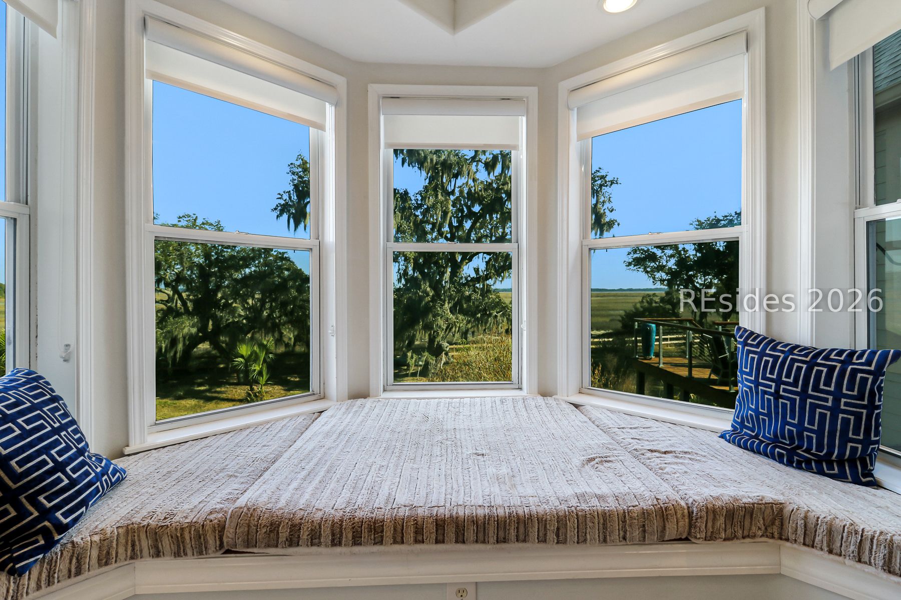 347 Broadview Drive Ridgeland, SC 29936 - Photo 36 of 100 Daybed in Primary Suite with Views of River/Marsh