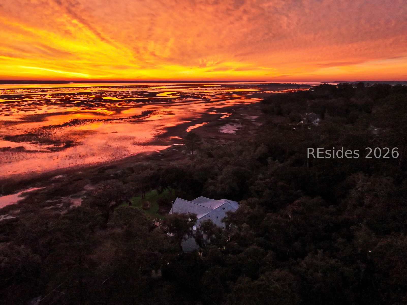 347 Broadview Drive Ridgeland, SC 29936 - Photo 4 of 100 Unedited Sunrise View over the Broad River