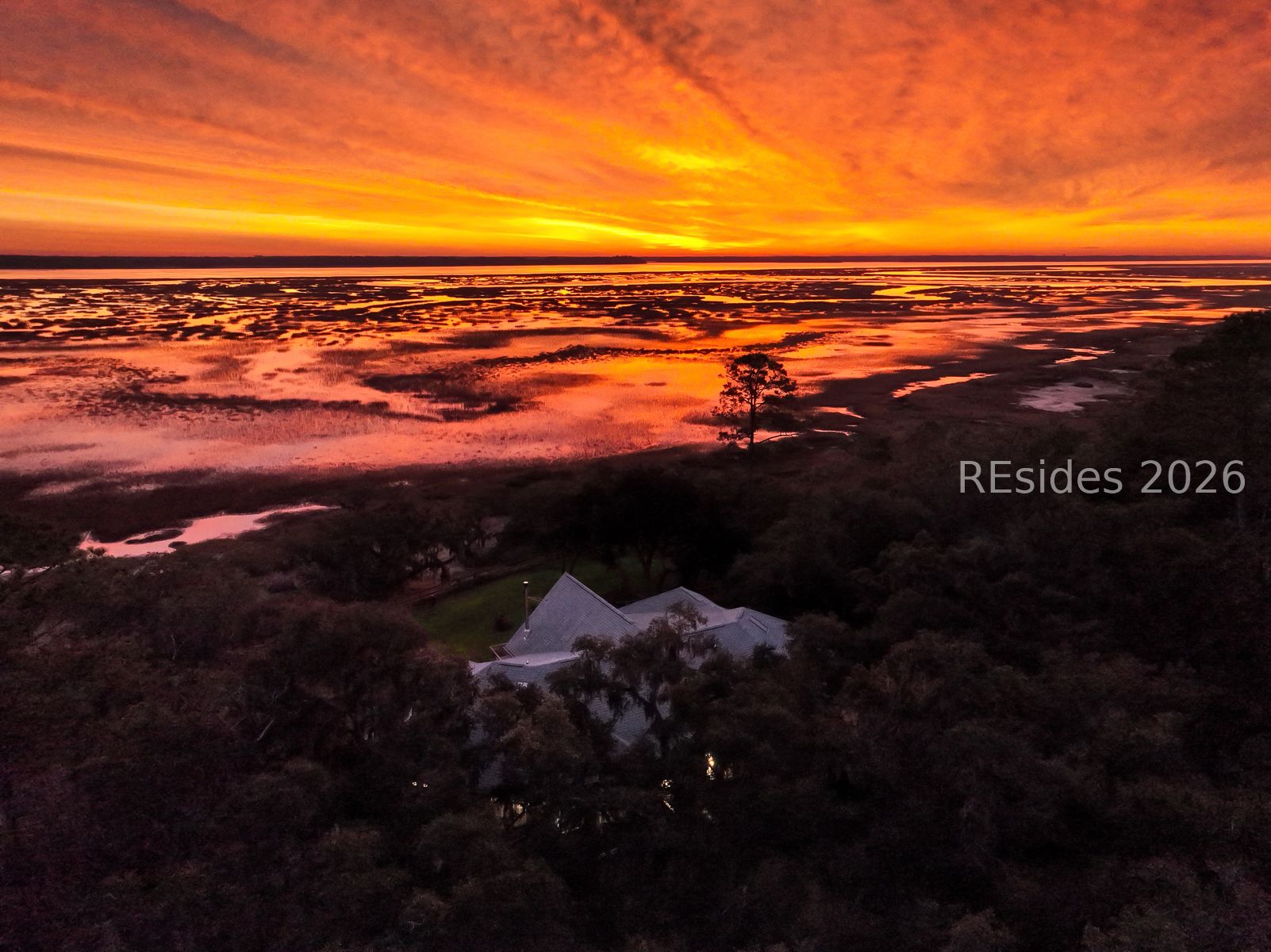 347 Broadview Drive Ridgeland, SC 29936 - Photo 5 of 100 Unedited Sunrise View over the Broad River