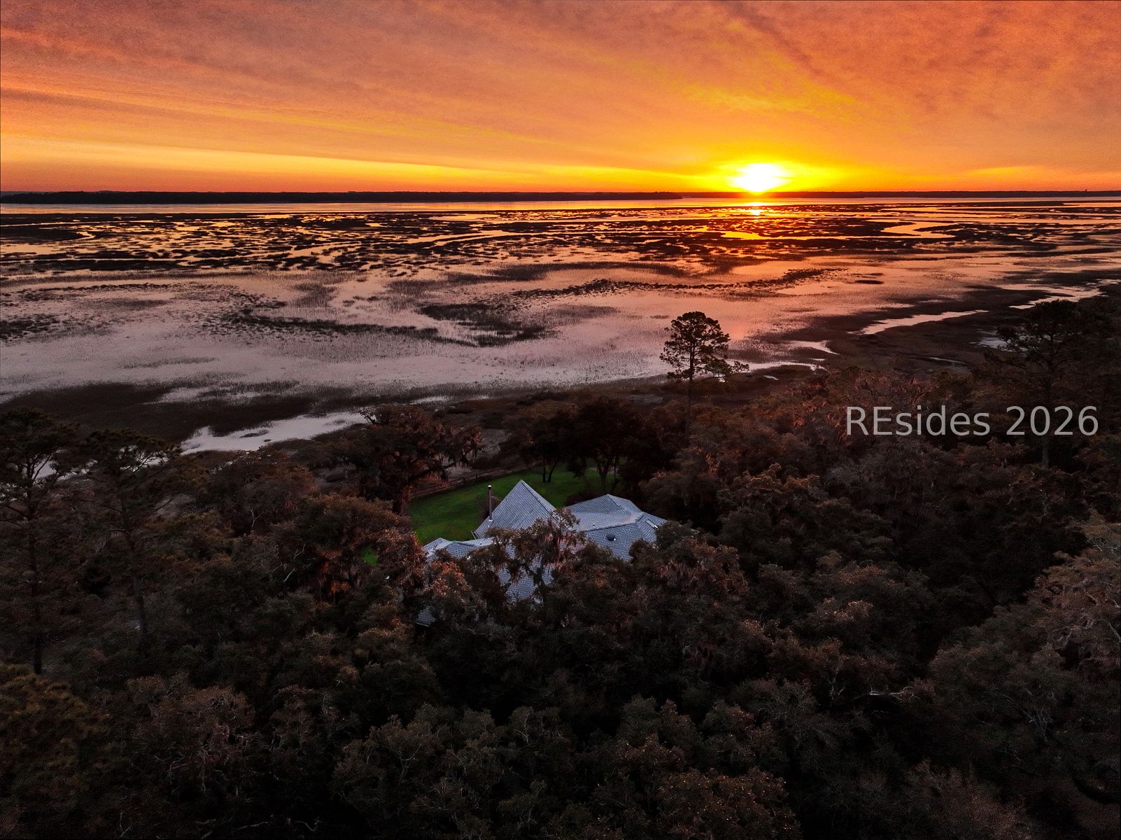 347 Broadview Drive Ridgeland, SC 29936 - Photo 6 of 100 Unedited Sunrise View over the Broad River
