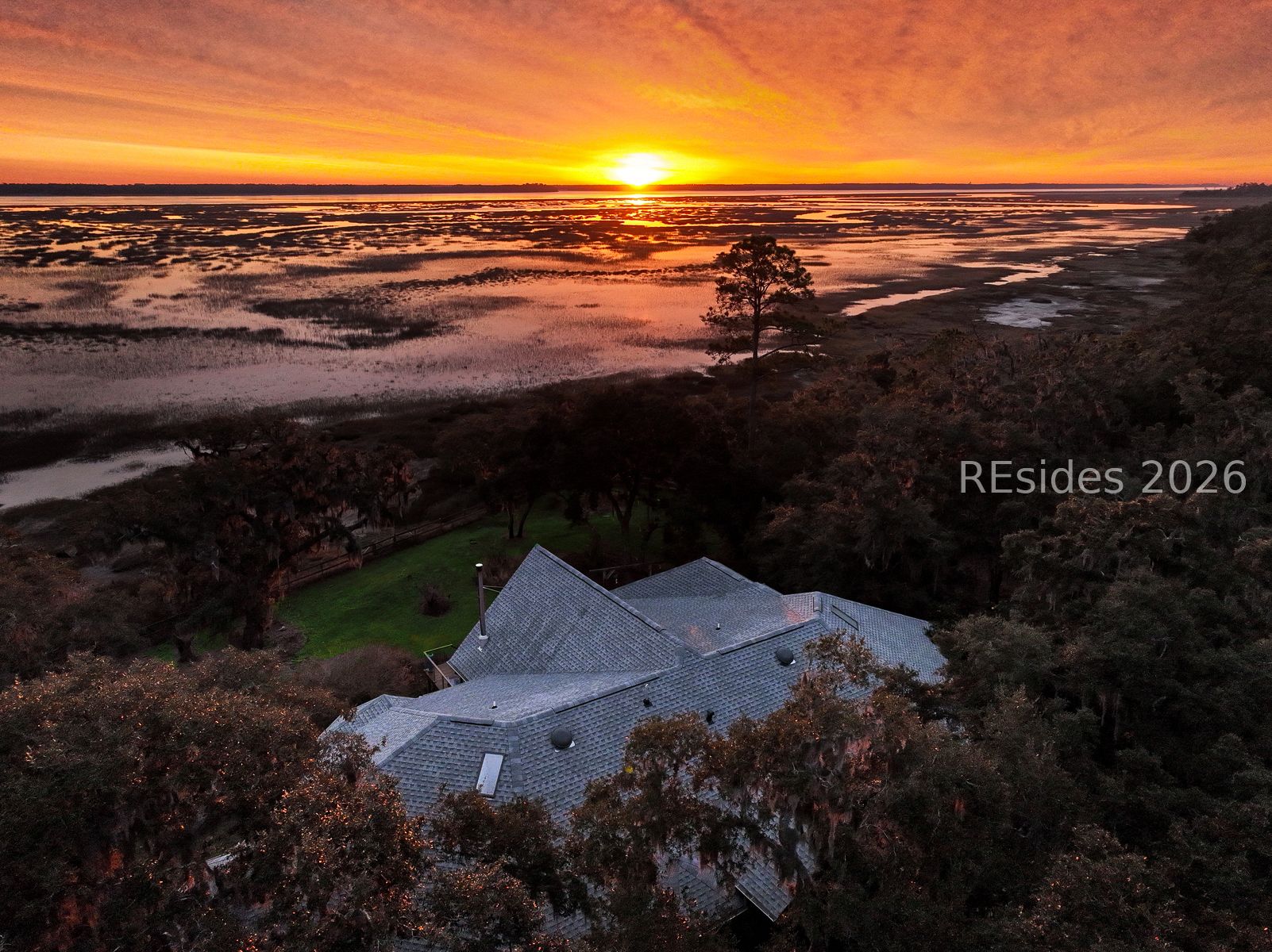 347 Broadview Drive Ridgeland, SC 29936 - Photo 7 of 100 Unedited Sunrise View over the Broad River