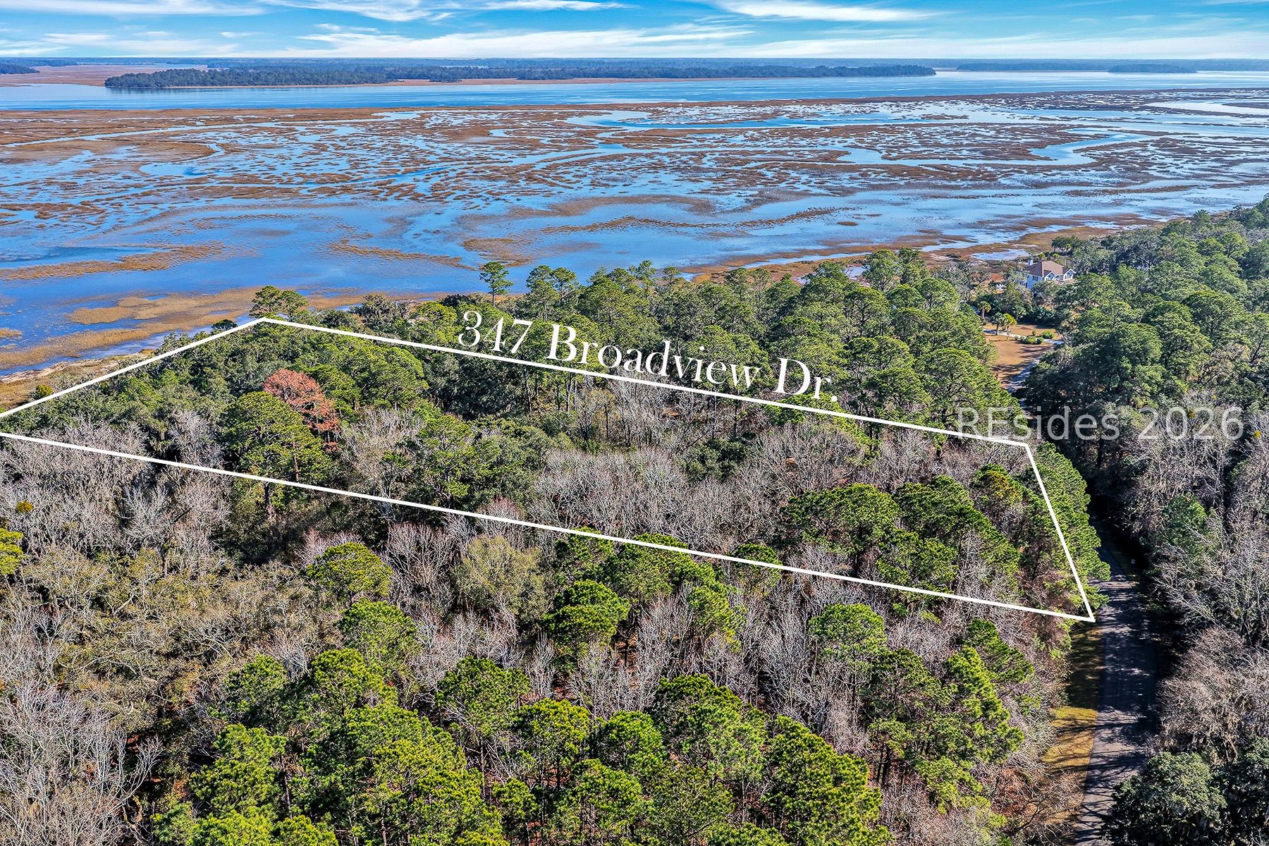 347 Broadview Drive Ridgeland, SC 29936 - Photo 75 of 100 Side Arial View