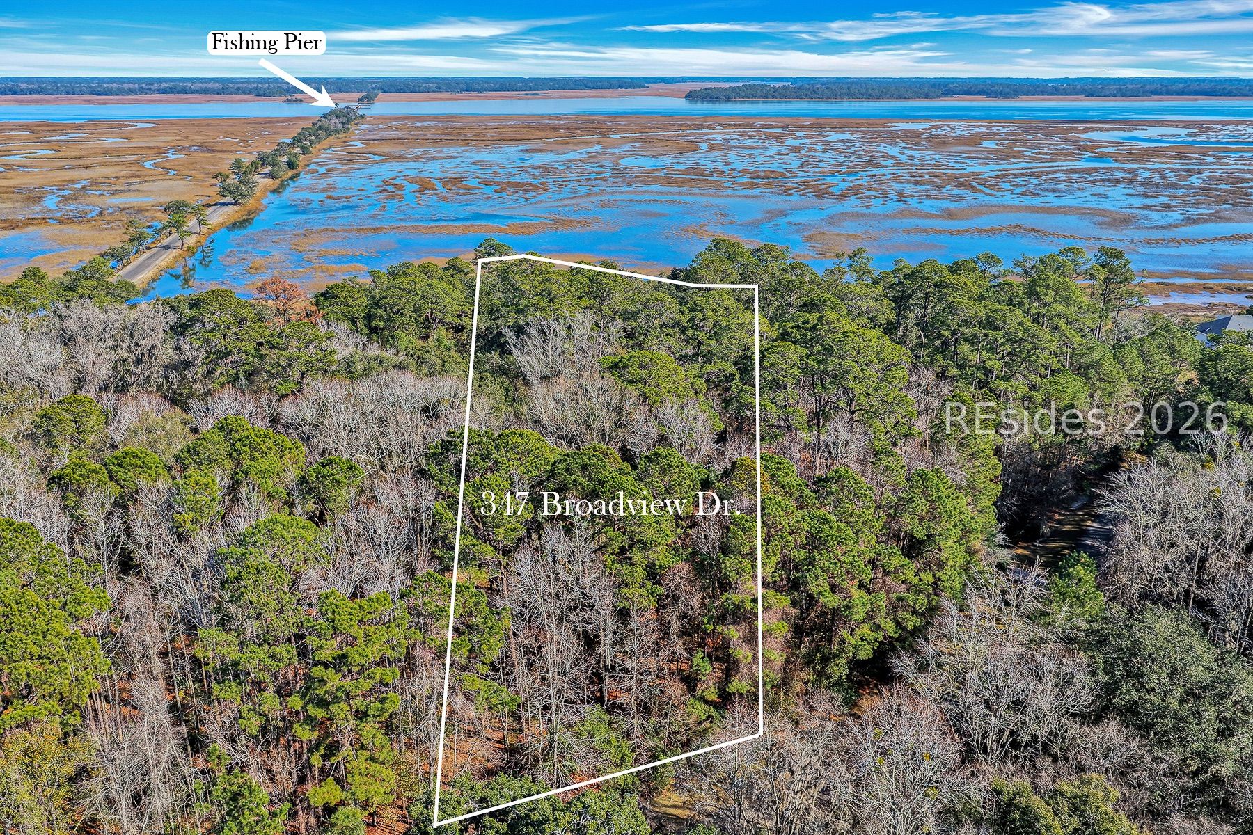 347 Broadview Drive Ridgeland, SC 29936 - Photo 76 of 100 Arial view from front of property
