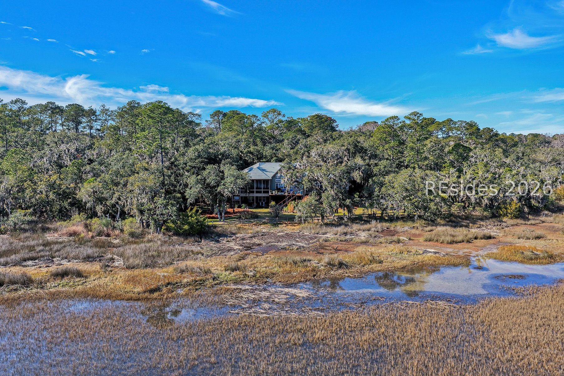 347 Broadview Drive Ridgeland, SC 29936 - Photo 79 of 100 Arial View from Rear of Home