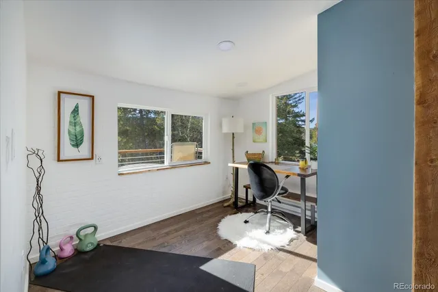 a room with furniture and a window