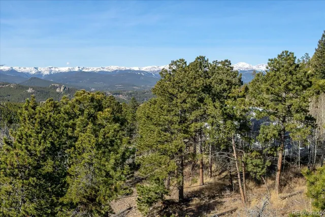 a view of city and mountain