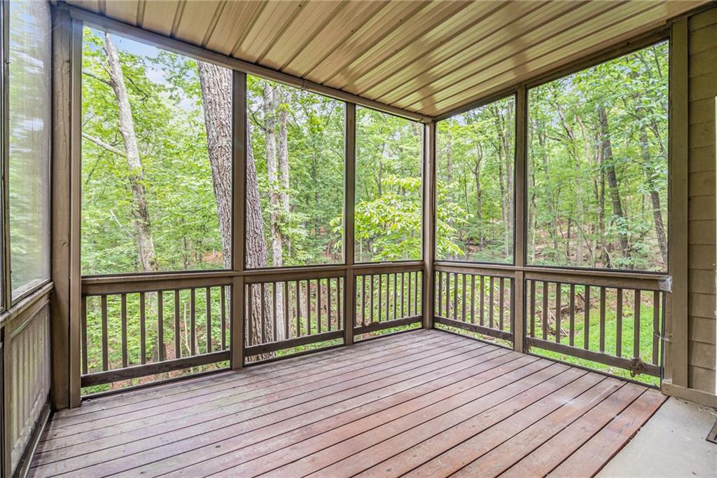 58 Poplar Circle Jasper, GA 30143 - Photo 30 of 31 a view of wooden balcony with wooden floor