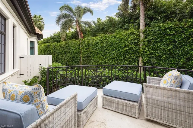 a view of a couches in the roof deck