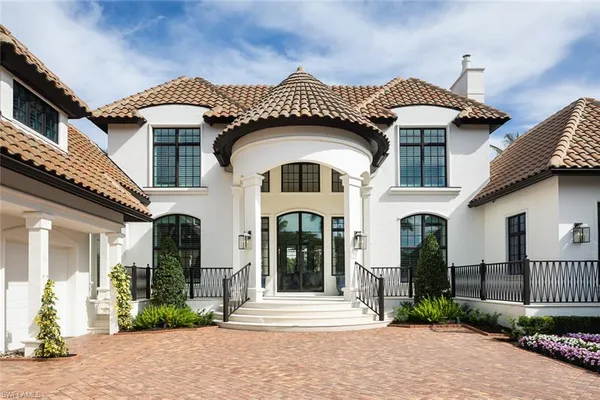 a front view of a house