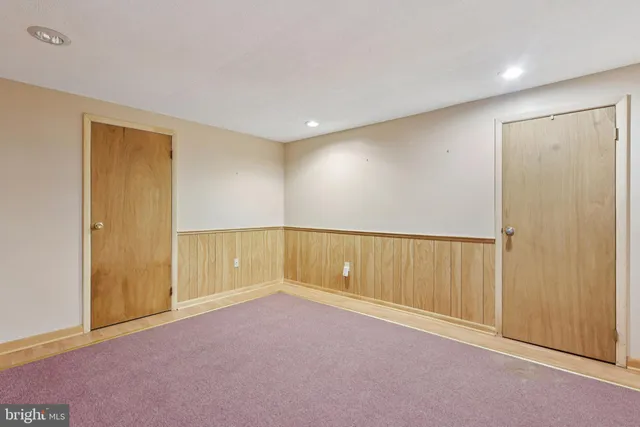 a view of hallway with stairs