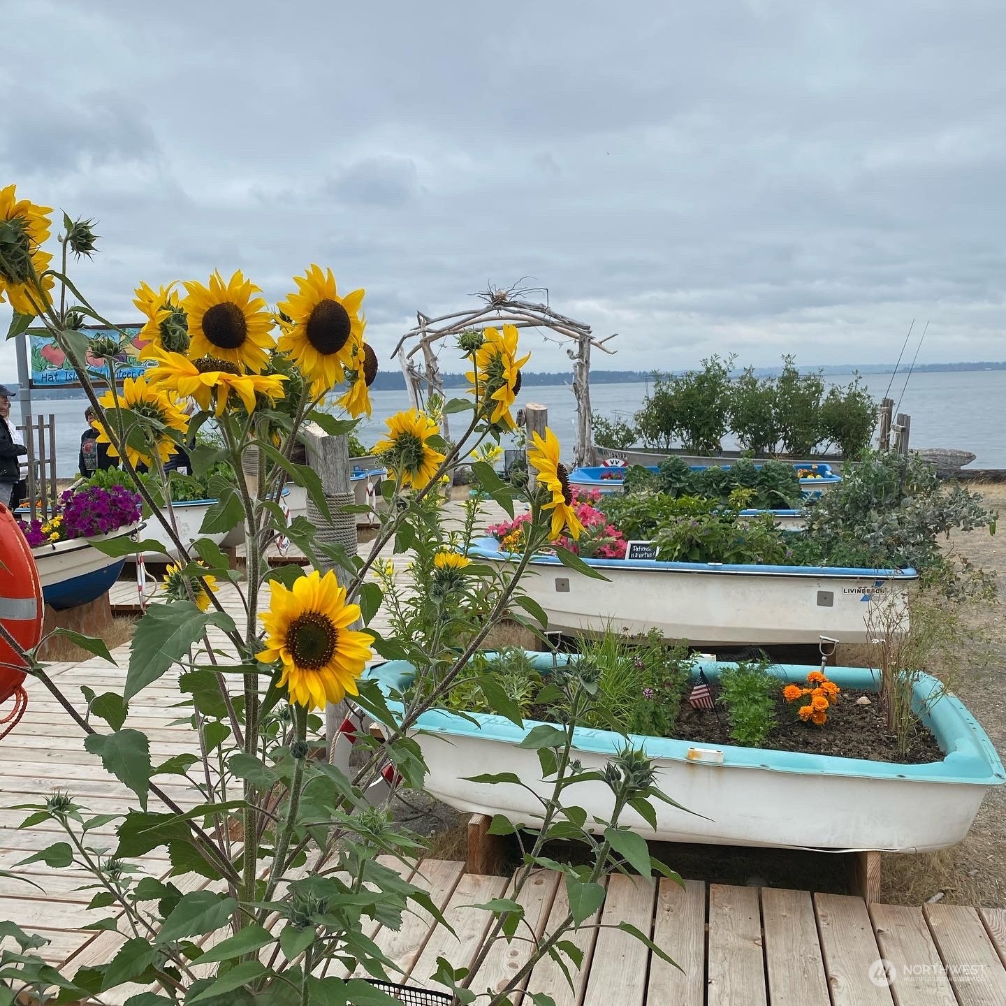 83-B Port Gardner Drive Hat Island, WA 98201 - Photo 33 of 33 a view of yard with seating area and car parked