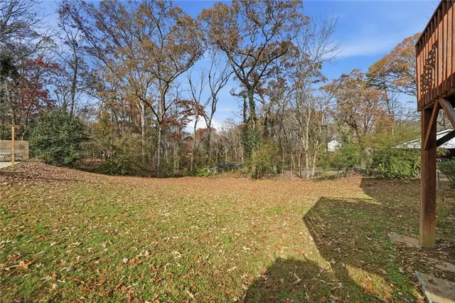 a view of empty space with mountain view