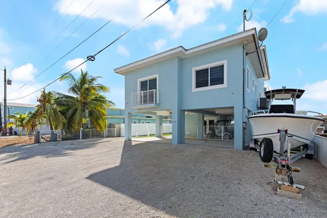 a view of a house with a patio