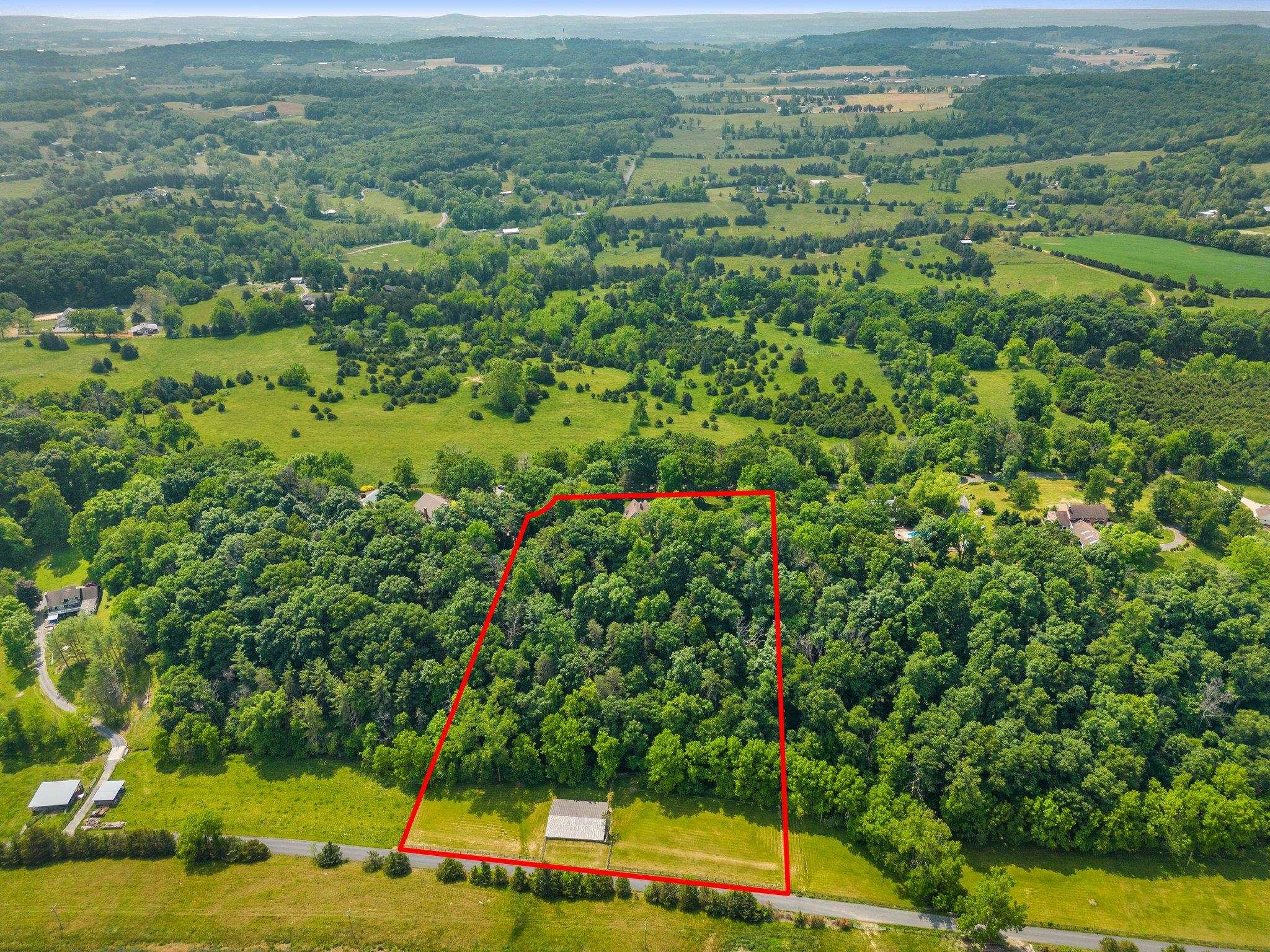 88 Roman Ridge Road Mount Sidney, VA 24467 - Photo 74 of 74 an aerial view of residential houses with outdoor space and trees