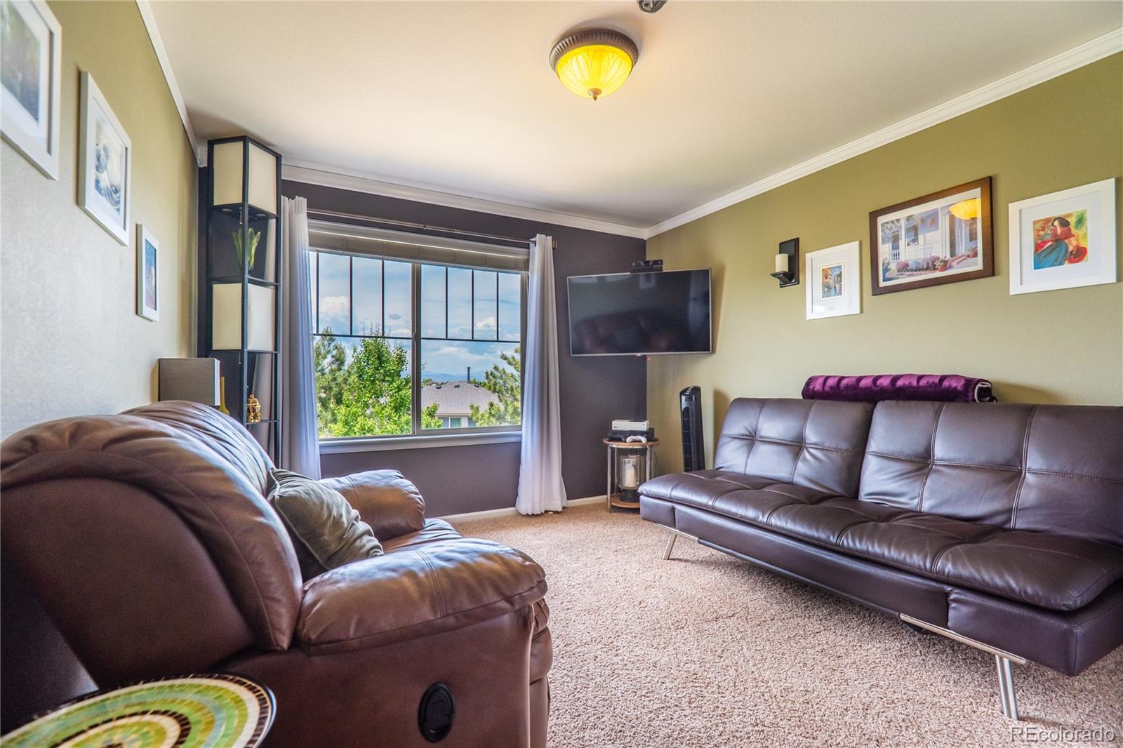 10857 Hickory Ridge Street Highlands Ranch, CO 80126 - Photo 23 of 40 a living room with furniture and a large window