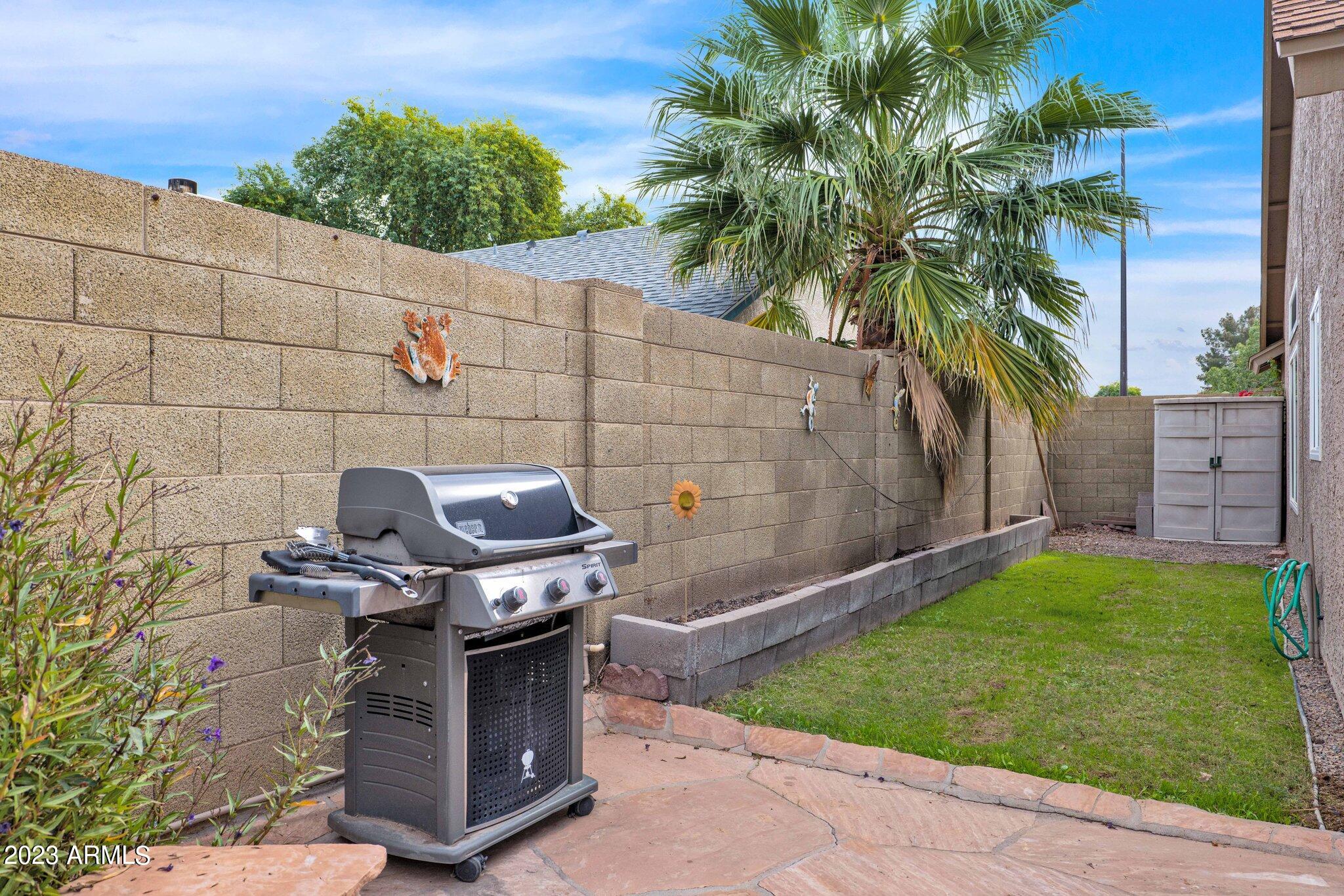 4338 East Douglas Avenue Gilbert, AZ 85234 - Photo 28 of 48 a backyard of a house with lots of green space