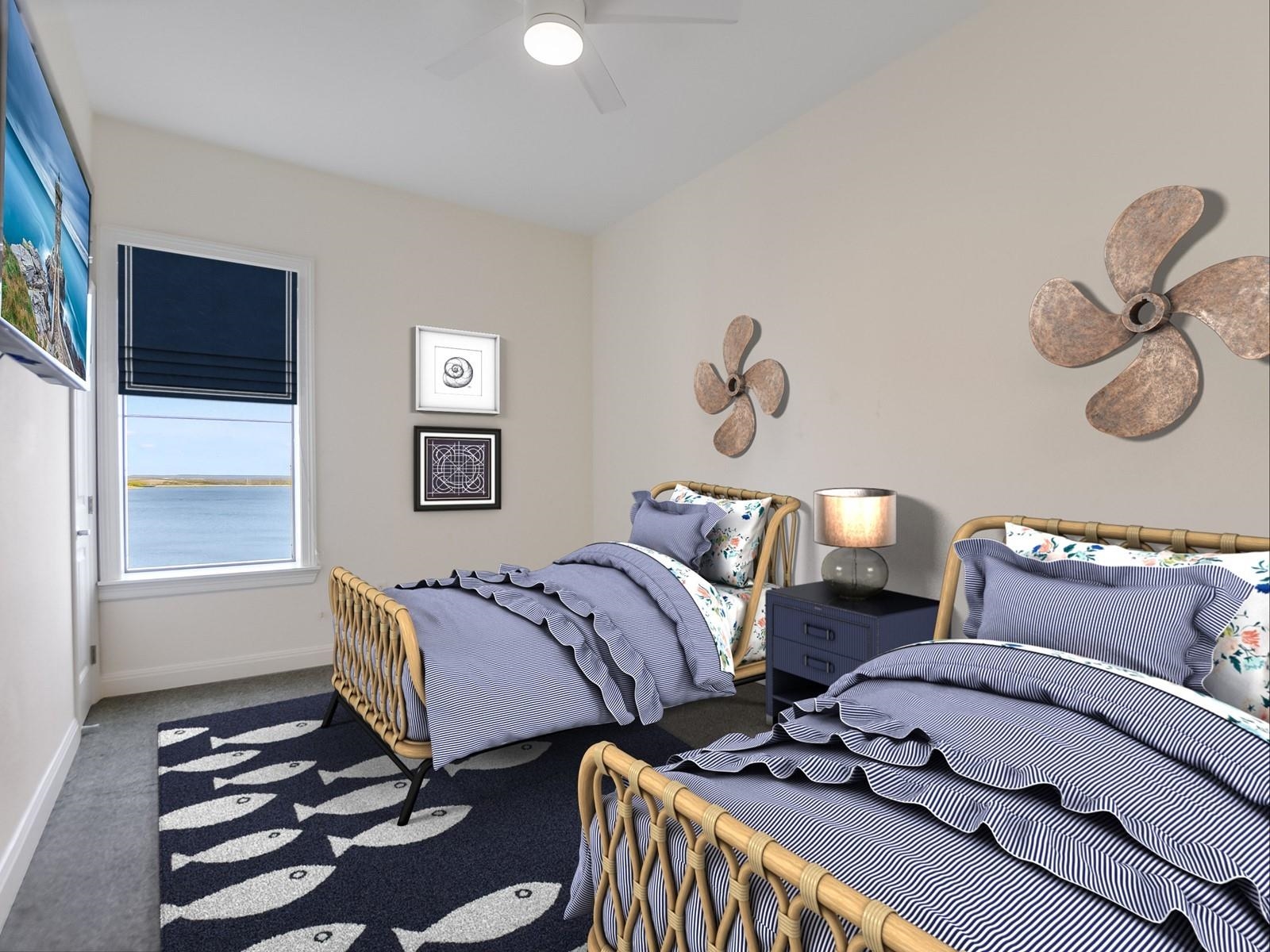 101 West Bank, Unit 52 Horseshoe Bay, TX 78657 - Photo 17 of 30 a bedroom with furniture and a window