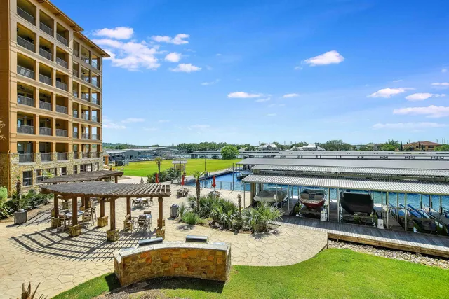 a swimming pool with a yard