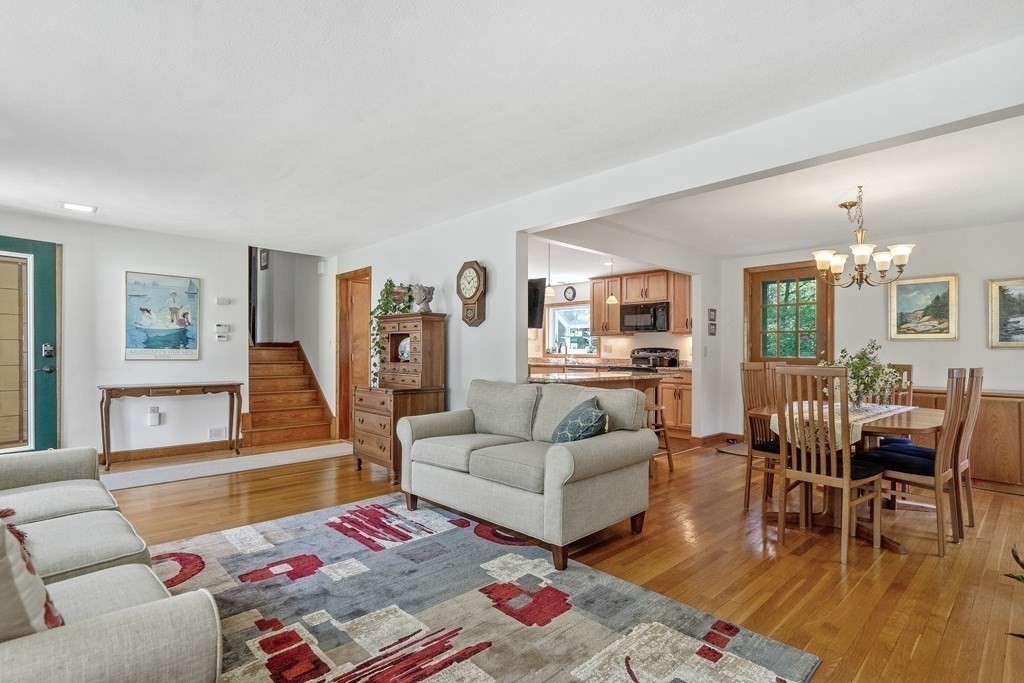 122 Chickering Road Dedham, MA 02026 - Photo 16 of 41 a living room with furniture and a wooden floor