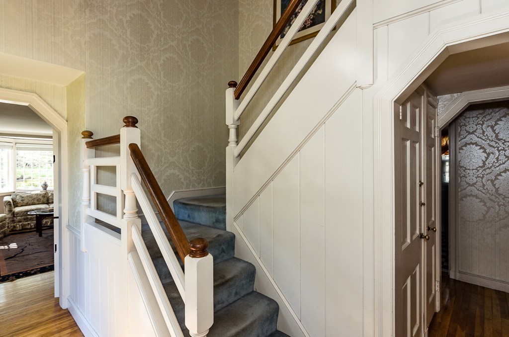 68 Old Farm Road Newton, MA 02459 - Photo 12 of 23 a view of an entryway with staircase