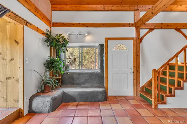 a view of a entryway door front of house