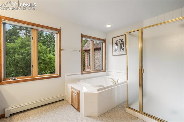 4735 Red Forest Road Monument, CO 80132 - Photo 23 of 50 Primary bathroom, dual vanity, jetted tub, free standing shower