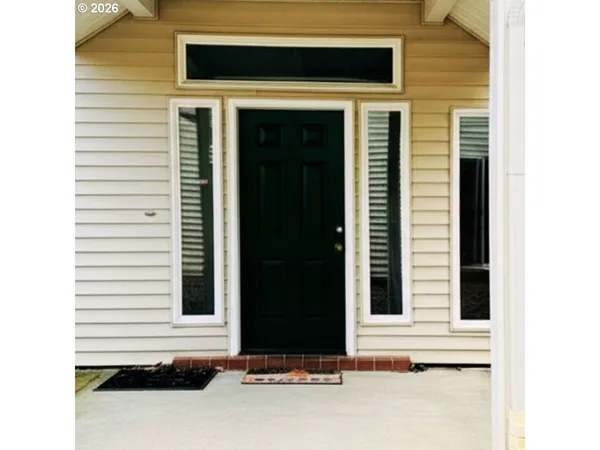 a view of front door of house