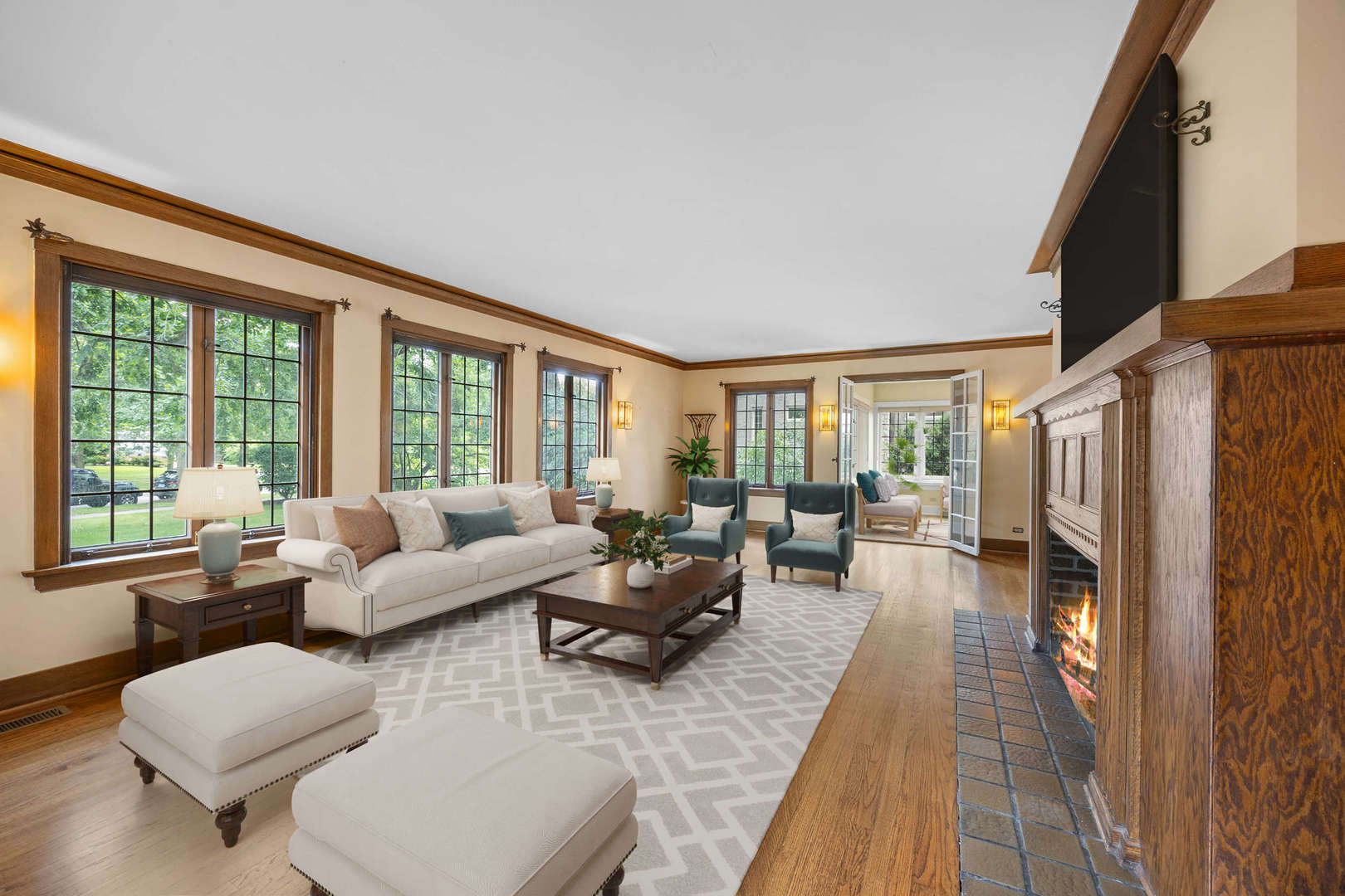 260 Maplewood Road Riverside, IL 60546 - Photo 6 of 48 a living room with furniture and a large window