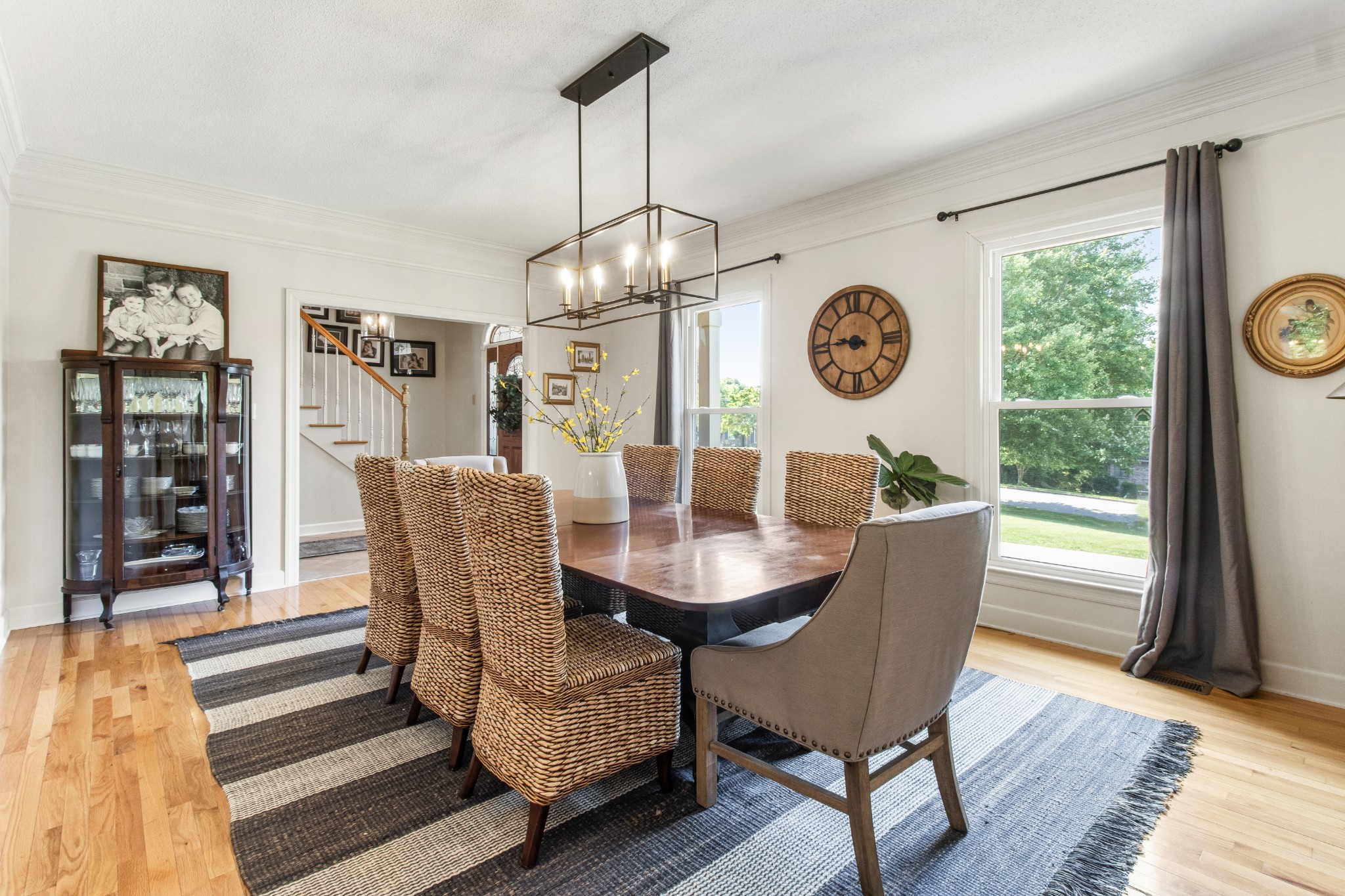 2203 Springlot Road Clarksville, TN 37043 - Photo 17 of 36 a view of a dining room with furniture window and wooden floor