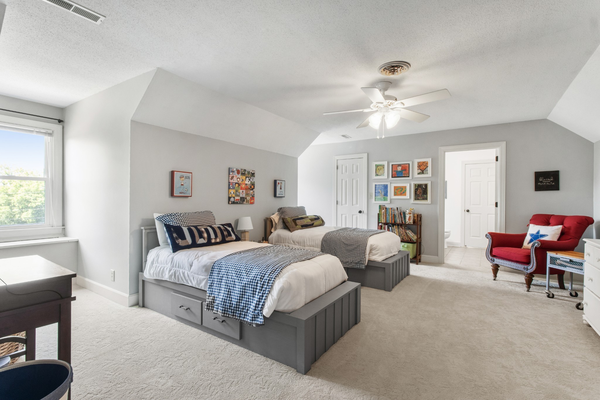 2203 Springlot Road Clarksville, TN 37043 - Photo 28 of 36 a bedroom with two beds and a couch