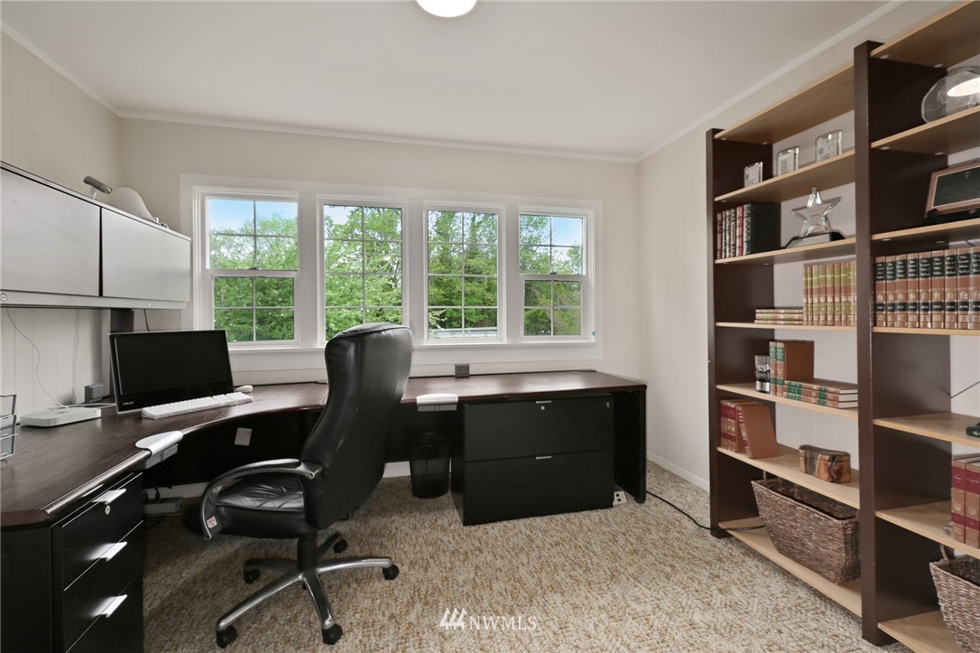 4440 Preston-Fall City Road Southeast Fall City, WA 98024 - Photo 14 of 38 a view of a workspace with furniture and a window