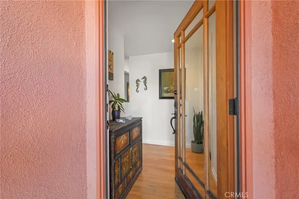 a view of a hallway and interior of the house