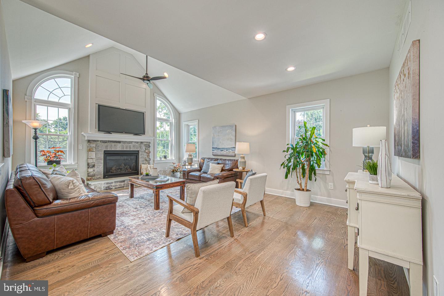 542 Smithbridge Road Glen Mills, PA 19342 - Photo 21 of 63 Amazing family room with stone fireplace