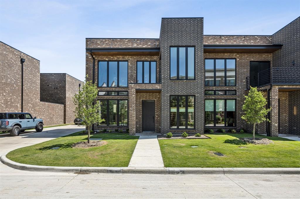 a front view of a house