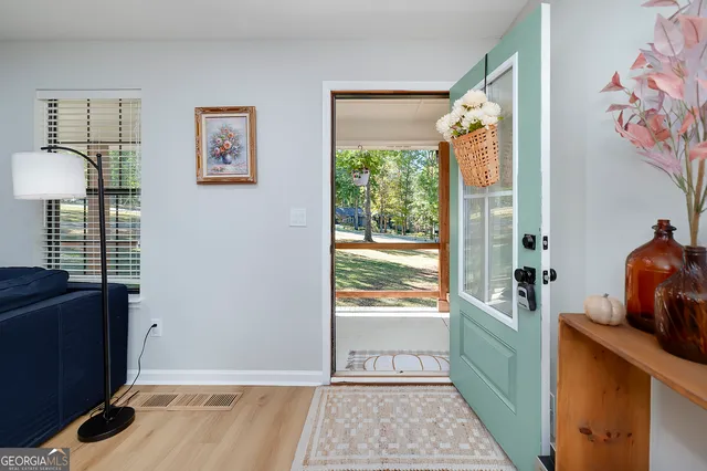 a view of a room with toys